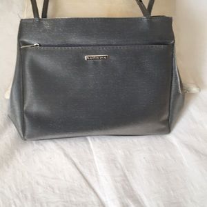 Shiny Grey Shoulder  Bag